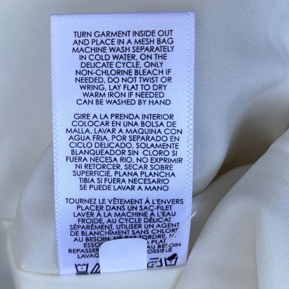 Cabi the Coco yellow & cream tweed mini button front w/pockets. Size 8. NWOT - Picture 8 of 8